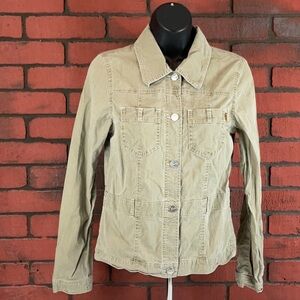 Vanilla Woman Small‎ Green Denim Jacket – Casual, Classic